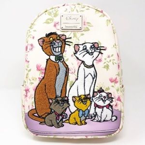 Disney Aristocats Marie & Family Chenille Loungefly Mini Backpack